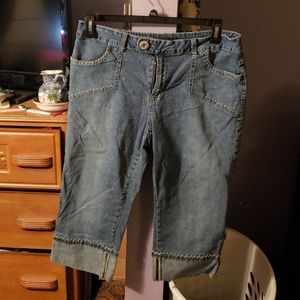 Ladies  blue jean capris